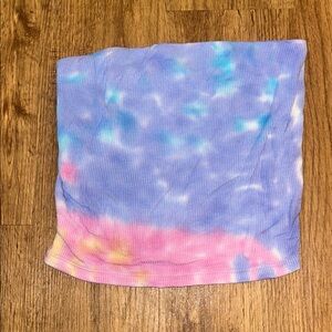 American Eagle Purple Tie-Dye Tube Too | Ribbed